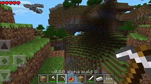 Minecraft pe 0.8.0天域地图生存实况1