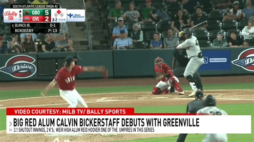 Big Red's Bickerstaff debuts in High-A; Weir High alum Hoover on game's umpiring crew