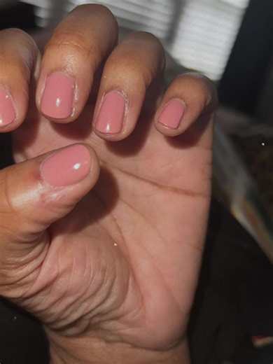 Seven days with @Dazzle Dry! I work a lot and spend time strumming this bass guitar. The last pic was this morning. It just started cracking! Overall, I think they held up well! I like it! #dazzledry #naturalnails