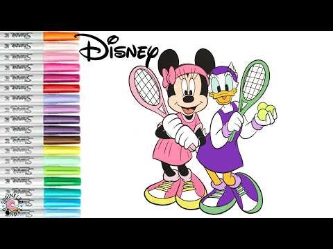 Disney Minnie Mouse and Daisy Duck Tennis Match Fun Sports