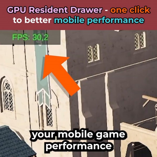 Unity 6 FPS boost with One Click - GPU Resident Drawer
