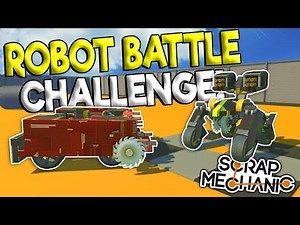 AI ROBOT GLADIATOR BATTLE! - Scrap Mechanic Gameplay - Build Challenge