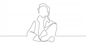 Animation Image Drawn Continuous Line Man Stock Footage Video (100% Royalty-free) 1101843973 | Shutterstock