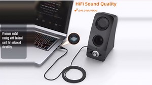 3.3 FT USB to 3.5mm Audio Jack Adapter，USB 2.0 to 3.5mm AUX Stereo Audio Cord，Compatibility with Laptop, Speaker, Support Windows，Not Applicable to Charging and MP3, Truck, TV USB Ports