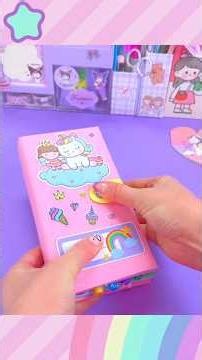 Trousse Licorne en Papier à Faire Soi-Même. Super Mignonne et Pratique !🦄✏️🌈