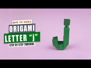 Origami Letter "j"