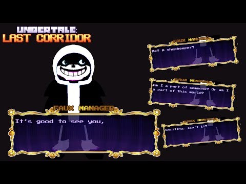 Secret Dialogues with Faux Manager in Undertale Last Corridor