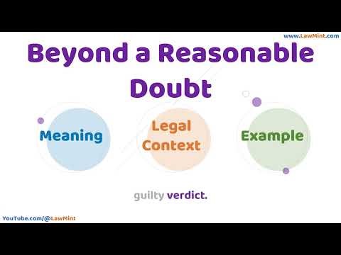 Beyond a Reasonable Doubt Meaning Legal Context & Example Legal Terms Simplified @LawMint
