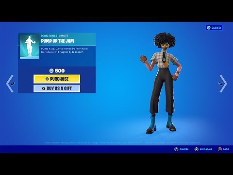 Fortnite PUMP UP THE JAM Emote Showcase w Audio!