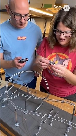 we built a roller coaster model kit