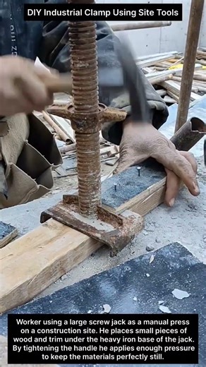 DIY Industrial Clamp Using Site Tools
