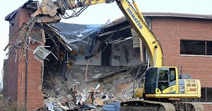 Riverside demolishing former MTC buildings; sat vacant for 15 years on Linden