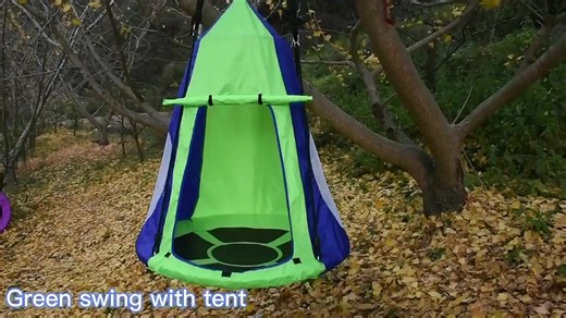 Wholesale High Quality Swing with Tent Cover Tree Hanging Hammock UFO Tent Swing for Kids Outdoor Play Tool