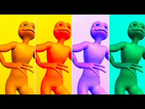 “Funny Green Alien Dancing to Viral Songs”