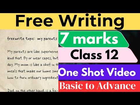 7 marks Free Writing one shot || class 12 free writing one shot 2083