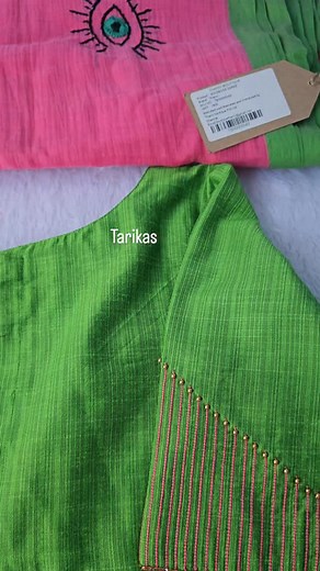 Simple Thread work designs.. Customised.. Dm for more details 9865376221 #tarikas #tarikasdesigner #sleevedesigns | Tarikas S