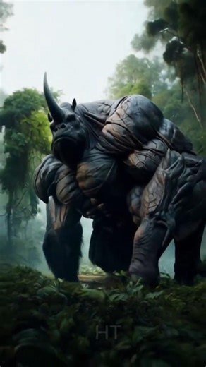 The Ultimate Gorilla Hybrid! 🦍💥 Rhino? Snail? Yeti? #shorts #aiart