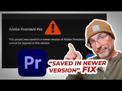 Fix Premiere Pro “Saved in a Newer Version” Error (2025 Update) – EASY method to get it open again.
