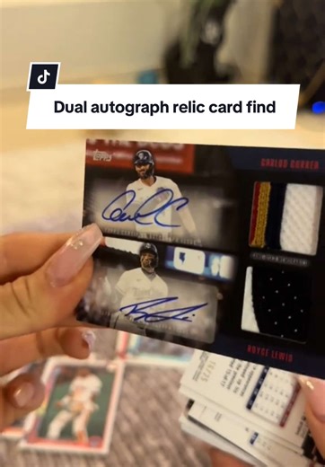 Unboxing Dual Autograph Relic Baseball Cards