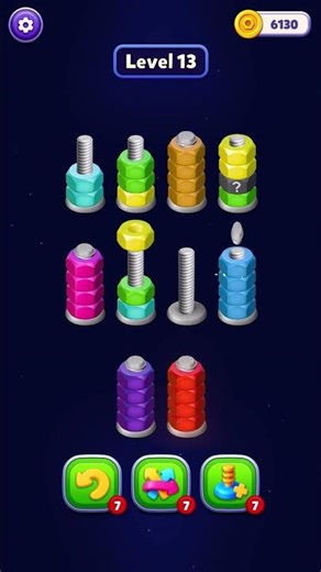 Nut Sort 3D | Level 13