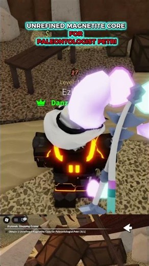 Unrefined Magnetite Core For Paleontologist Petri In FISCH ROBLOX #roblox #fisch