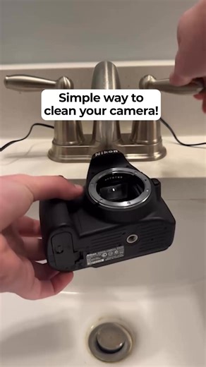 Simple way to clean your camera! 📸 It might not work after... but it'll sure be clean! 🧼 Original by capturedbycal22 | Think Media