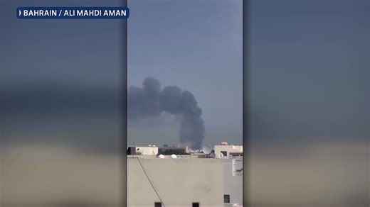 Plumes of smoke visible in Manama, Bahrain.