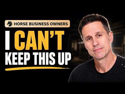 What Burned‑Out Horse Business Owners Tell Me In Private (And The First Fix I Give Them)