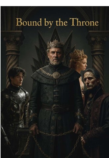 Bound by the Throne The royal banquet hall glows with candlelight and gold. At the high table, the king and his Hand sit together, eating as nobles watch in reverent silence. Opposite them sits the princess, composed, distant, bound by duty. Along the wall stands a young knight, silent in dark armor, sworn only to watch. As the feast continues, the knight’s eyes lift. Across the long table, the princess looks up. Their gazes meet, held just long enough to betray the truth neither of them has spo