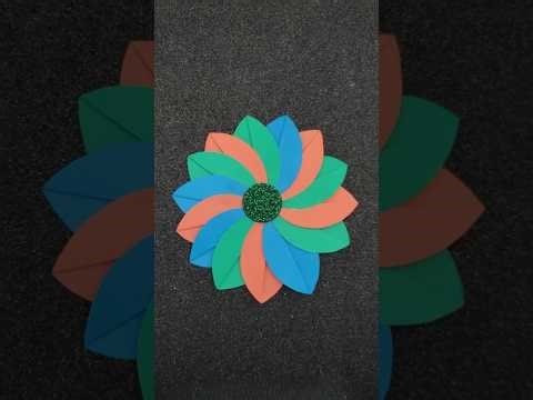 Easy DIY Colorful Paper Flower 🌺 Bloom with Colors