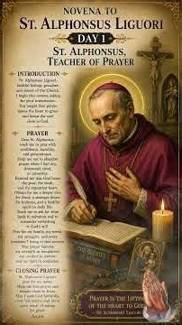 Novena to St. Alphonsus Liguori – Day 1 🙏📖 | St. Alphonsus, Teacher of Prayer