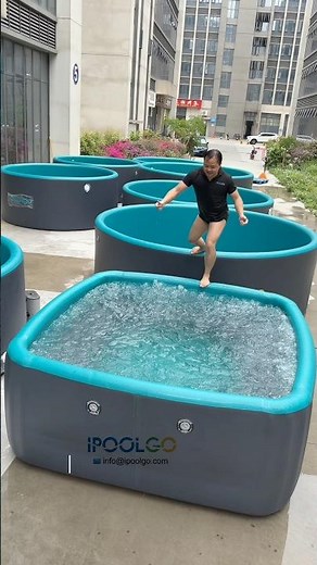 Size 2.4*2.4m Pool & Spa tub with seat Customization #ipoolgo #ipoolgopool