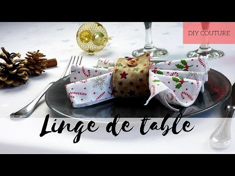 Comment coudre son linge de table nappe, serviette et rond de serviette en tissu
