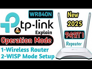 TP-Link WR840N Wireless Router & WISP Mode Setup | TP-Link repeater Mode | TPlink wr840n Setup