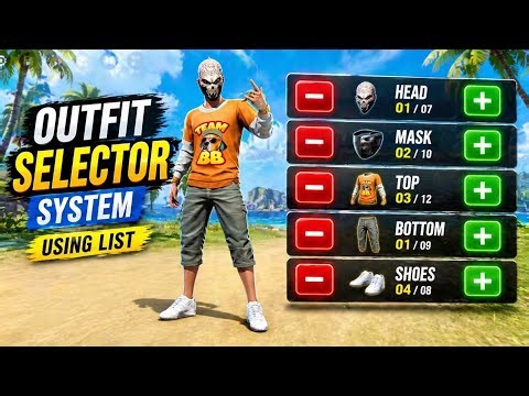 HOW TO MAKE OUTFIT SELECTOR SYSTEM 🔥 | USING LIST | TUTORIAL BY SSFYT