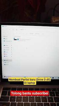 Creating a New Partition on Drive D on a New Laptop #drivepartition #computertutorial
