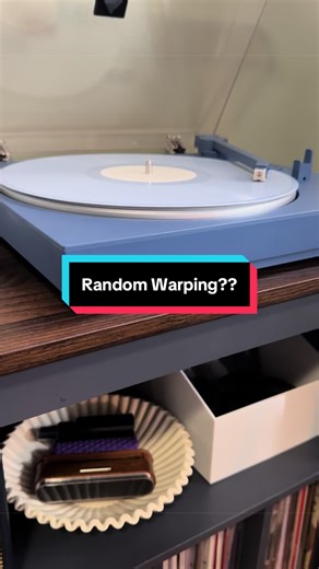This record was completely flat the last time I spun it! It’s sleeved properly and stored properly. Any ideas if this is normal?? #vinyl #vinyltok #warped #recordcollector #vinylcollector