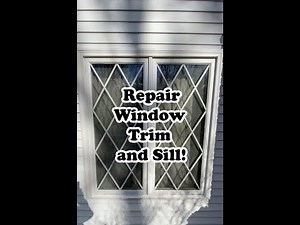 House Window Brick Molding and Sill Trim Repair with PVC