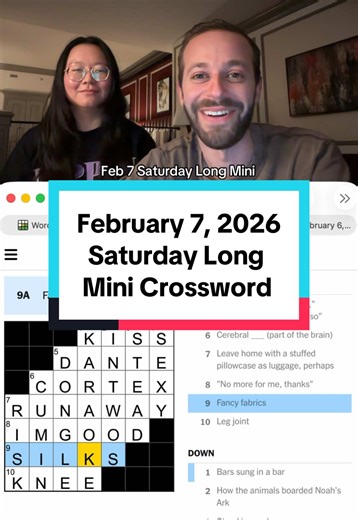 February 7, 2026 Saturday Long Mini Crossword Explained