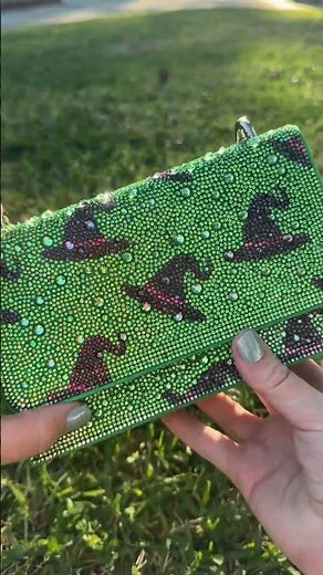 The sparkle on this purse is stunning! #betseyjohnson #rhinestones #purse #fashion