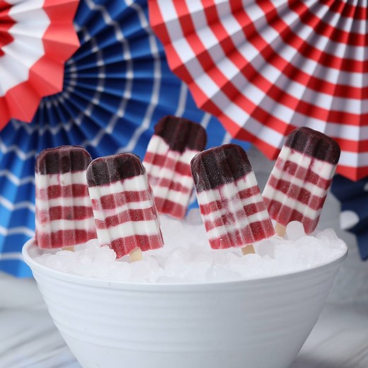 8.4M views · 72K reactions | Smirnoff Red, White, & Blue Pops Celebrate the 4th of July with these patriotic pops. | Tasty | Facebook