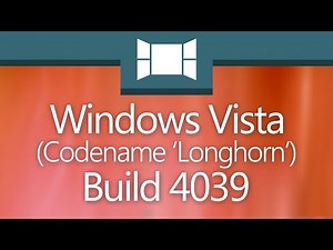 Windows Vista Build 4039: "Instabilities And Curiosities"