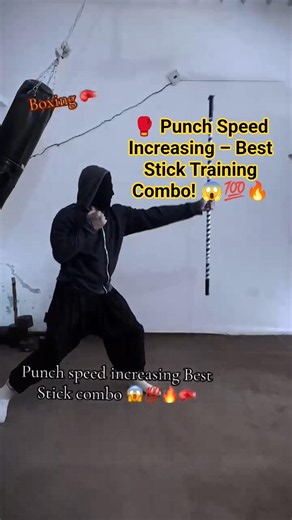 🥊 Punch Speed Increasing – Best Stick Training Combo! 😱💯🔥 #boxingtraining #fypシ゚viral #fypシ #foryou