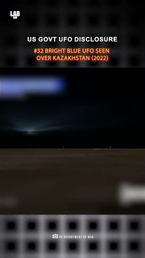 SHOCKING! Mysterious Blue UFO Spotted Over Kazakhstan (2022)! #trending #shorts #ufo