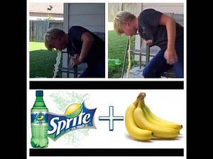 Banana and Sprite Challenge! *Vomit Alert*