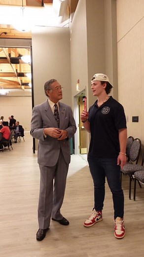 Absolute legend… 🐐Masanori “Mashi” Murakami was the first EVER Japanese MLB, paving the way for all the incredible Japanese players we see in the MLB today 💯🇯🇵 It was such an honor to meet and interview him at the US-Japan Baseball Diplomacy Symposium at The College of William & Mary 🔥 Would you try to bunt off one of best pitchers of all time like Sandy Koufax? 😂 #history #legend #japan #mlbjapan #sanfranciscogiants #losangelesdodgers #dodgers #cooperstown #mlb #baseball