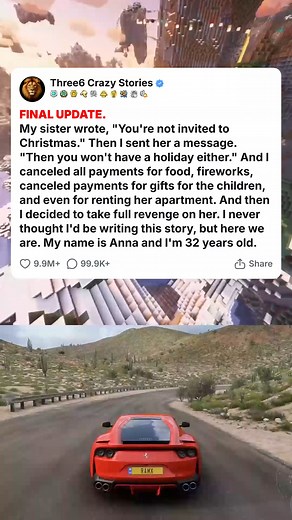 FINAL UPDATE. My sister wrote, -You_re not invited to Christmas.- Then I sent her a message. -Then you won_t have a holiday either.- And I canceled al... #foryou #fyp #reels #viral #redditstorytime #redditposts #storytime #redditstories #reddit #askreddit #paranormal #redditparanormal #nosleep | Moody