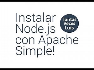 INSTALL NODEJS WITH APACHE - SIMPLE AND FAST