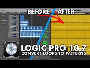 Logic Pro 10.7 - Convert Audio Loops to Pattern Regions (Loop Slicing)