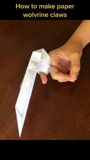 How to make paper wolverine claws#making #paper #creative #youtube #kidsmakingfunofme #claws #makingstuff #fypシ #fyp #likefollowme #suportme #اشغالي